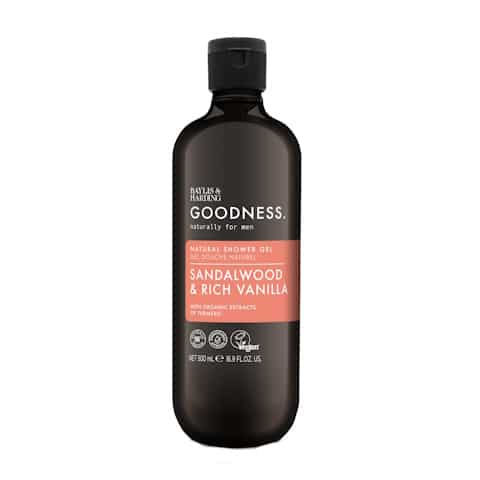 Goodness Men Shower Gel Sandelwood & Rich Vanilla