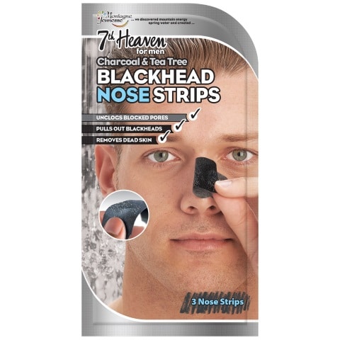 Men's Blackhead Nose Strips Charcoal & Tea Tree
