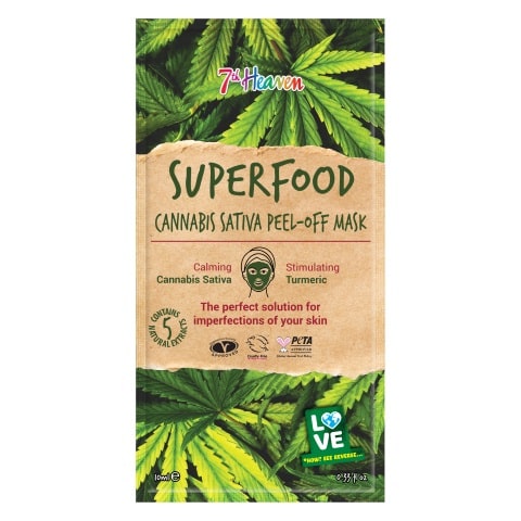 Superfood Peel Off Mask Cannabis Sativa