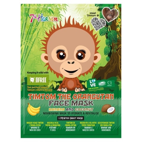 Orangutan Face Mask Banana and Coconut