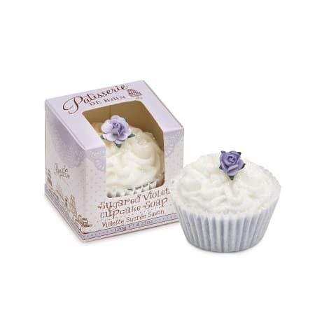 Cupcake Soap Sugared Violet Ruffle
